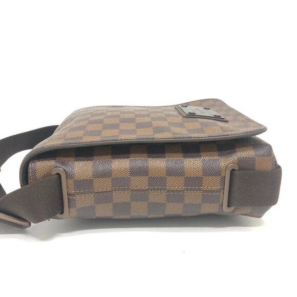 LOUIS VUITTON N51210 Brooklyn PM crossbody Shoulder Bag Damier Canvas Ebene - Picture 11 of 13